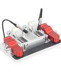 Helping Hands Soldering Station With Aluminum Ceramic Pro Grade Third Hand Clamp for PCB Wire Soldering, Heavy Duty 12mm Opening