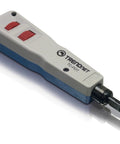 Punch Down Tool With 110 And Krone Blades For Cat5e To Cat6a Network Cables, Insert And Cut In One Operation, Gray
