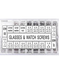 Premium Stainless Steel Glasses Screws Repair Kit With Micro Nuts Washers Hardware Set For Spectacles Watches And Gadgets 1000 Piece Collection with organized screws.