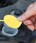 Windshield Washer Fluid Reservoir Cap Replacement For Subaru Crosstrek XV Forester Impreza WRX STI shown being installed