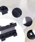 Magnetic Vise Mount Brake Bender for Metalworking, heavy duty cast steel, multiple close-up views of design details for bending metal sheets