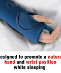 Night Wrist Sleep Support With Adjustable Fit For All Night Comfy, Eases Carpal Tunnel Symptoms, Palmar Splint Wrist Brace