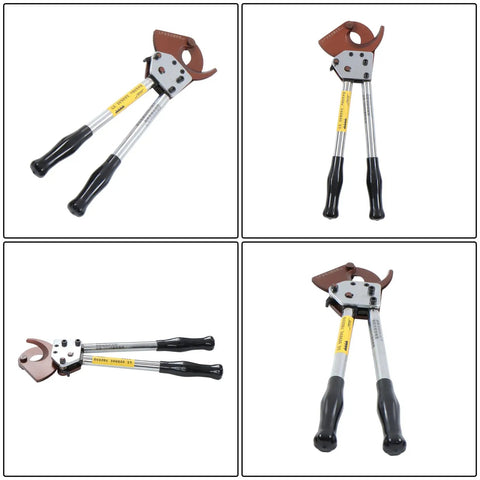 Findmall J40 High Performance Cable Cutter with ergonomic handles and steel blades shown from multiple angles, ideal for cutting wires.