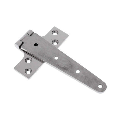 Six Piece Heavy Duty T Hinges Set For Marine Grade Use 316 Stainless Steel Triangular 8 Inch Hinges Silver