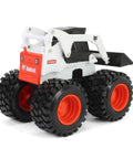 Monster Treads Bobcat Skid Loader Toy For Collect N Play 16506 with free rolling wheels, raised bucket, plastic build.
