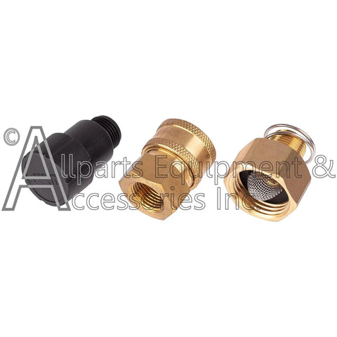 Components of Beefed Up Replacement Horizontal Pump Kit For High Pressure Washer With 2.5 GPM 2650 PSI And Seven Eighths Inch Hollow Shaft