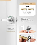 Bathroom Privacy Indicator Handle Lock For Commercial Doors, Large In Use Or Vacant Indicator With Occupancy Status, shown on door