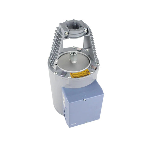 Workhorse Grade Electro Hydraulic Actuator For Valve Automation With 40 Mm Stroke And 2800 Nm Torque top view showing compact design and IP54 coating.