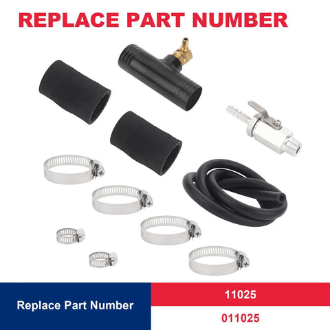 Auxiliary Fuel Tank Install Kit Gravity Fueled With 1.5 Inch Fill Line Easy Install Durable Corrosion Resistant Fittings Includes Three Eighths Inch Female Drain Fittings Helps Maintain Steady Fuel Supply On Full Size Trucks