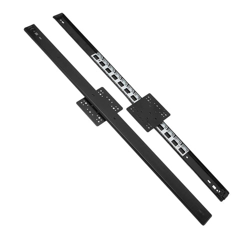 Beefy Heavy Duty Drawer Slides, 2-Section Ball Bearing Runners For Wall Cabinets, 26 Inch Length, 650mm, 20kg Load Capacity, Easy Side Mount Install, Smooth Quiet Operation, Durable Metal Slides shown open
