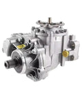 Rear Axle Transfer Case Assembly For All Wheel Drive Vehicles Compatible With VW Passat CC Tiguan 4 Motion And Audi Q3 Quattro 0AU409053T Beefed Up Build Delivers Responsive Torque Transfer And Enhanced Traction, silver metal unit on white background