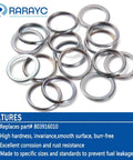 Subaru Oil Drain Plug Gasket Set 16 Pack Crush Washers Replacement Kit with outer diameter 20 mm and inner diameter 16 mm
