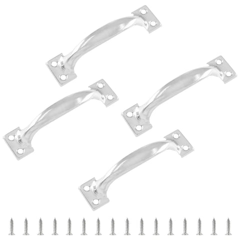 Heavy Duty Barn Door Pulls 4 Pack Metal Handles For Cabinets Drawers And Wood Gates Iron Furniture Knobs Practical Rustic