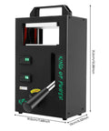 Workhorse 4 Ton Hydraulic Heat Press With 300W Power Manual High Pressure Jack Press Dual 4.5 By 4.7 Inch Heated Plates And LED Display Heavy Duty Hot Stamping Machine For Printing Heat Transfers, 19.5x13x31.2cm