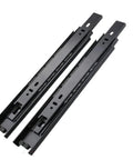 Soft Close Drawer Slides 45mm Mute Buffer Pair For Cabinets And Furniture 30cm 12 Inch Silent Smooth Gliding Hardware in black metal