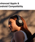 Person wearing Studio Pro Premium Wireless Over Ear Headphones With Up To 40 Hour Battery Life And Active Noise Cancellation