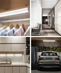 Bright 5000K LED Ceiling Light Fixture IP66 Waterproof 4ft Tube in closet, hallway, kitchen, and garage settings