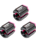 Engineer DR-29P mini screw catch, black with hot pink accents, set of 3