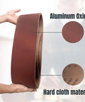 Heavy Duty 6X48 Inch Sanding Belts 10 Pack 60 Grit Aluminum Oxide For Belt Sander with material diagram