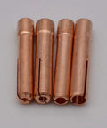 Copper collets from 36 Piece TIG Torch Consumables Kit With Gas Lens Cup Alumina Nozzle Collet Body For PTA DB SR WP 9 20 Welding Torch