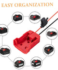 Lithium Battery Adapter Conversion Kit For Power Tools Easy DIY Install Power Connector with compatible battery images.