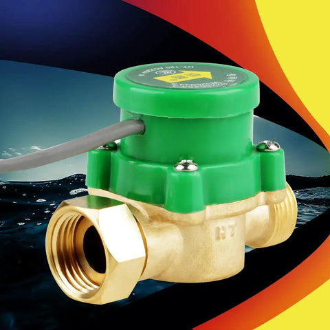 High Sensitivity Water Flow Sensor Switch 220V For Low Pressure Shower Booster Pump With One Half Inch Thread displayed