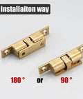 Solid Brass Cabinet Door Catch Set Of 4 Ball Tension Latches For Cabinets And Closets Rustproof Durable Hardware 70mm HBC200 P4