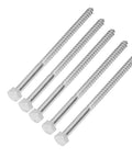 Pro Grade Self Tapping Wood Hex Lag Screws M8 X 150Mm, A2-70 Stainless Steel, Half Thread Design for Smooth Driving