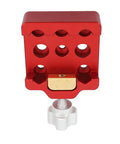 Heavy Duty Dovetail Clamp For Telescopes And Cameras, Aluminum Alloy Saddle Mount Base with M6 and M8 holes, top view