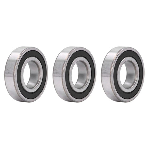 Rubber Sealed Deep Groove Ball Bearings Pack 3 Piece Kit With Various Sizes For Motors And Machinery Handling Radial And Axial Loads 6206 rubber seal