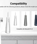 Charger Cord For WF-20 Cordless Flosser Replacement 5V 2A Power Adapter 100-240V Input 1.5M Cable Length White Safe Durable Easy Use