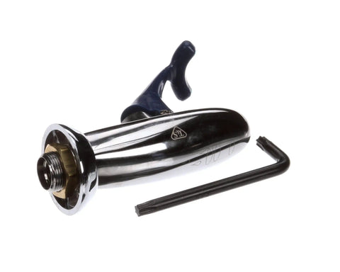Glass Filler Wall Mount Chrome Finish 3/8 Inch NPT Female Inlet Adjustable Flange with Tool