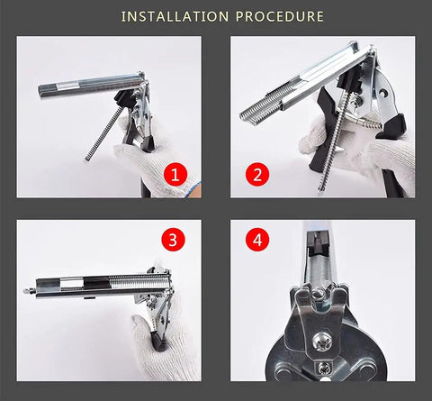 Step-by-step installation guide for Beefed Up Type M Hog Nail Ring Pliers Kit With 2400 M Clips