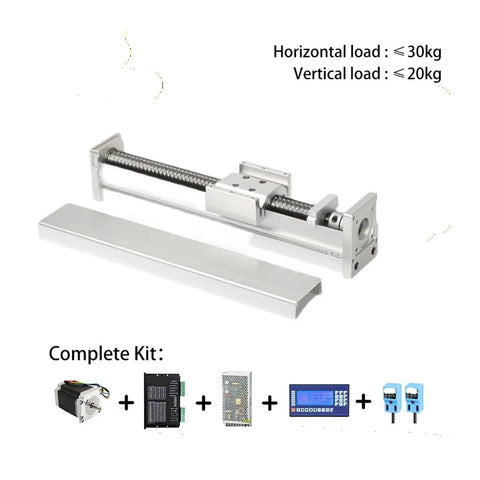 Beefed Up CNC Linear Guide Replacement Module With 57 Stepper Motor And Enclosed Ball Screw Actuator For Smooth Precise Motion In Rugged Industrial Production Today, aluminum CNC linear guide module