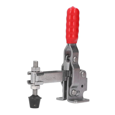 Heavy Duty Toggle Clamp With Stainless Steel Body And Plastic Handle, 227Kg Clamping Force, side view