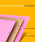 Grey Cardboard Shipping Boxes Pack Of 20 Lightweight Corrugated Mailer Boxes showing layered cardboard structure