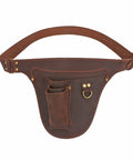 Genuine Leather Florist Tool Belt Gardening Bag For Gardeners And DIY Pros With 3 Pockets Waist Pouch Holster Brown Leather 42 Inches Belt