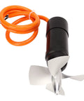 Beefy 48V Underwater Thruster for RC Boats and ROVs, 4000 RPM Aluminum CNC Housing with a 4 Blade Propeller, Tough Submarine Accessory