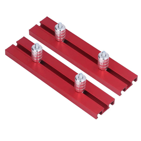 Pro Shop Woodworking Planing Stop And Bench Clamp Kit Featuring Snug Grip Aluminum Build with heavy aluminum rails and adjustable stops.