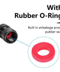 4 Pack Metal Tire Valve Stem Caps For Infiniti Q50 Q60 QX60 QX70 FX35 FX37 EX35, zinc alloy with red rubber O-ring detail