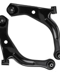 Front Lower Control Arm With Ball Joint Assembly For Driver And Passenger Sides Direct Fit Replacement Front Suspension Upgrade For 2004 2012 Escape 2005 2011 Mariner And 2005 2011 Tribute, showing black metal arms with ball joints.