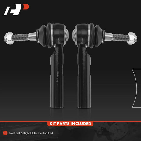 Direct Fit Front Outer Tie Rod End Replacement For Chrysler 200 2011 2014 Sebring 2007 2010 Avenger 2008 2014 Caliber 2007 2012 Journey 2009 2018 Jeep Compass 2007 2017 Patriot 2007 2017 Left And Right Front Suspension Tie Rod End Heavy Duty, 2-pack