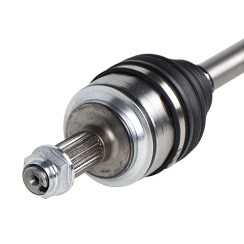 Close-up of Honda Civic Front CV Axle Assembly 2014 2015 1.8L Auto Tranny FWD EX EXL HF LX SE sedan hatchback CV joint shaft direct fit