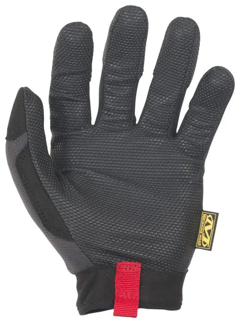 Back view of Specialty Grip Work Gloves With Secure Fit And High Traction For Dry Oily And Wet Conditions Large Black Grey Anti Slip Durable Hand Protection For Builders Technicians And DIY Pros.