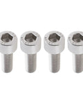 4Pcs Bike Crank Arm Pinch Clamp Bolts 304 Stainless Steel M6x18mm Replacement Kit For Shimano Ultegra HollowTech close up