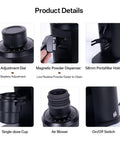 Product details of Hitting The Sweet Spot With Next Level Electric Single Dose Coffee Grinder 83Mm Steel Conical Burrs featuring various components.