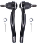 Outer Front Left And Right Steering Tie Rod End For Infiniti And Nissan Cars Direct Fit Replacement For EX35 EX37 G25 G35 G37 M35 M45 M37 M56 Q40 Q50 Q60 Q70 Q70L QX50 And 370Z Heavy Duty Build Easy Install OEM Quality Steering Stability; pair with cotter pins and nuts
