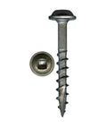 Pack Of 1000 Pocket Hole Deck Screws Heavy Duty Number Eight By One And A Quarter Inch Square Drive With Round Washer Head For Wood Deep
