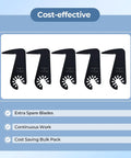 5-pack Jab Saw Blades For Drywall And Carton Universal Oscillating Multi Tool Blades For Drywall Plasterboard And Soft Materials