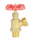 Brass Boiler Drain Valve For Residential Plumbing And Heating Systems 3/4 Inch Inlet To 3/4 Inch Outlet MIP To Sweat Connection